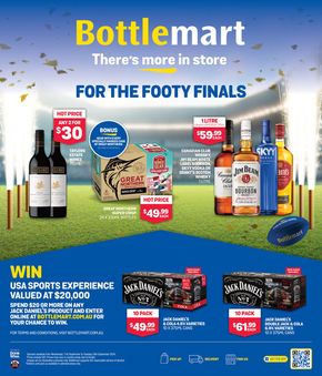 Liquor offers in Orchard Hills NSW | There's More In Store For The Footy Finals in Bottlemart | 11/09/2024 - 24/09/2024