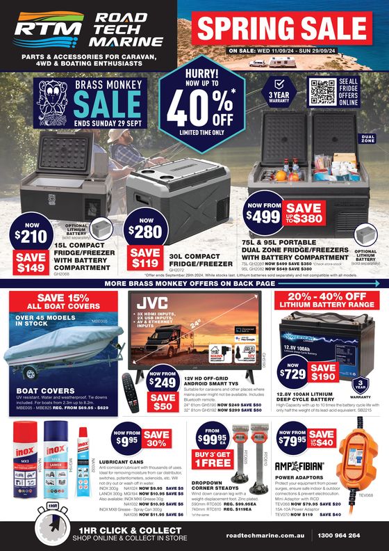 Road Tech Marine catalogue in Pitt Town NSW | Spring Sale | 11/09/2024 - 29/09/2024