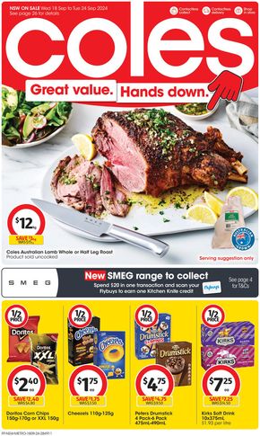 Coles catalogue in Moss Vale NSW | Great Value. Hands Down. - 18th September | 18/09/2024 - 24/09/2024