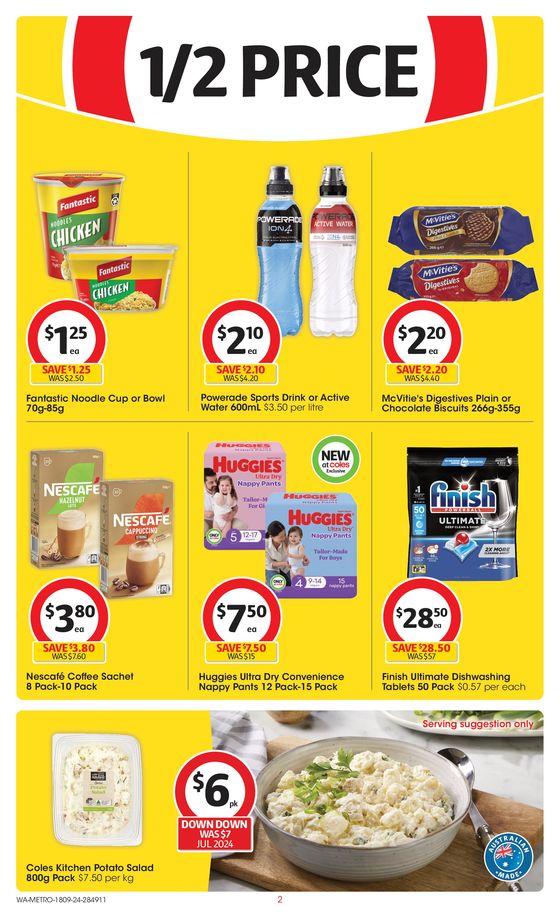 Coles catalogue in Baldivis WA | Great Value. Hands Down. - 18th September | 18/09/2024 - 24/09/2024