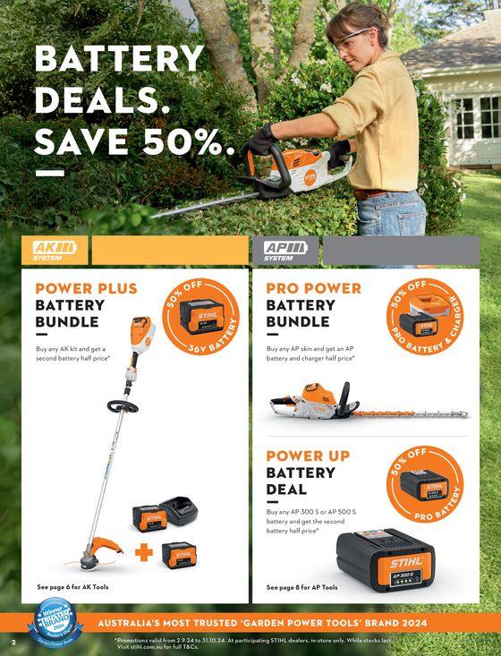 Stihl catalogue in Casterton VIC | Spring 24 | 12/09/2024 - 31/10/2024