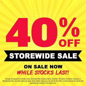 Home Furnishings offers in Mackay QLD | 40% OFF Storewide Sale in Lincraft | 13/09/2024 - 27/09/2024