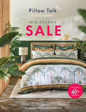 Pillow Talk catalogue in Brisbane QLD | Mid-Season Sale Catalogue | 13/09/2024 - 29/09/2024