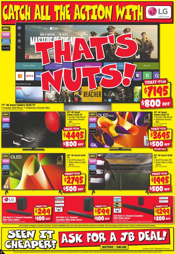 JB Hi Fi catalogue in Hobart TAS | Footy Finals Frenzy! | 19/09/2024 - 25/09/2024