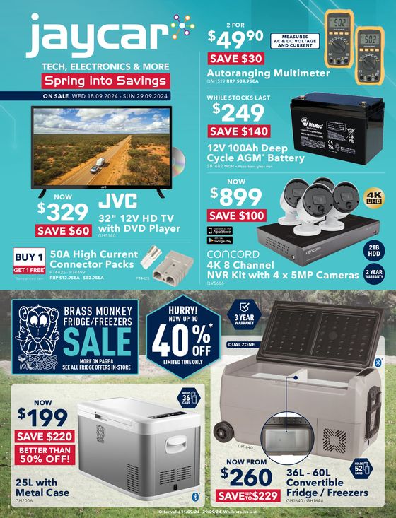 Jaycar Electronics catalogue in Gladstone QLD | Spring Into Savings | 18/09/2024 - 29/09/2024