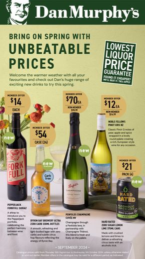 Liquor offers in Orchard Hills NSW | Bring on Spring with Unbeatable Prices in Dan Murphy's | 19/09/2024 - 09/10/2024