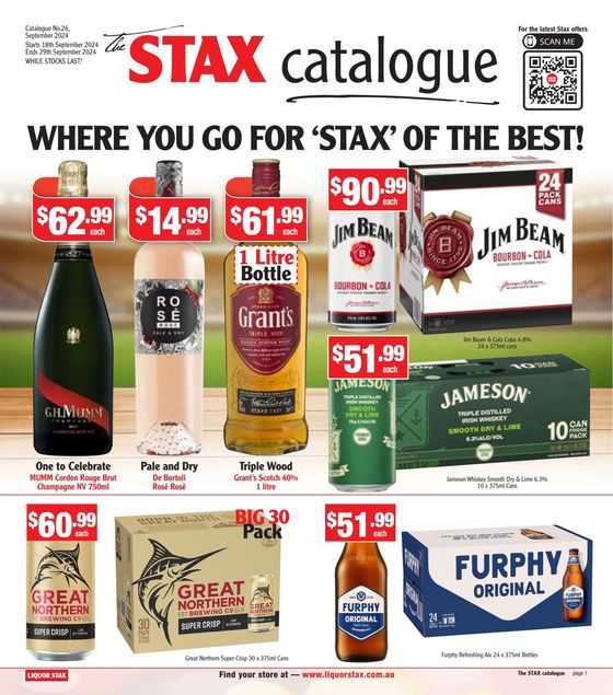 Liquor Stax catalogue in Bendigo VIC | Weekly Specials | 19/09/2024 - 29/09/2024