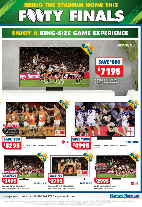 Harvey Norman catalogue in Innisfail QLD | Footy Finals | 20/09/2024 - 30/09/2024