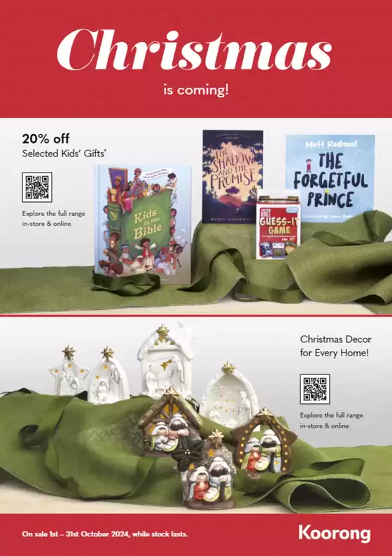 Koorong catalogue in Perth WA | Christmas Is Coming! | 01/10/2024 - 31/10/2024