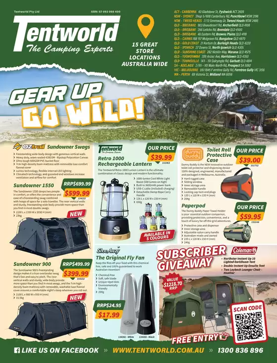 Tentworld catalogue in Perth WA | Gear Up, Go Wild! | 03/10/2024 - 31/10/2024