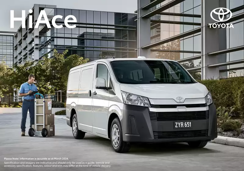 Toyota catalogue in Brisbane QLD | Toyota HiAce | 07/10/2024 - 07/10/2025