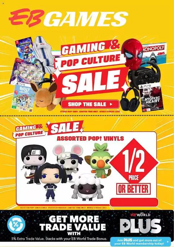 EB Games catalogue in North Richmond NSW | Gaming & Pop Culture Sale | 07/10/2024 - 09/11/2024