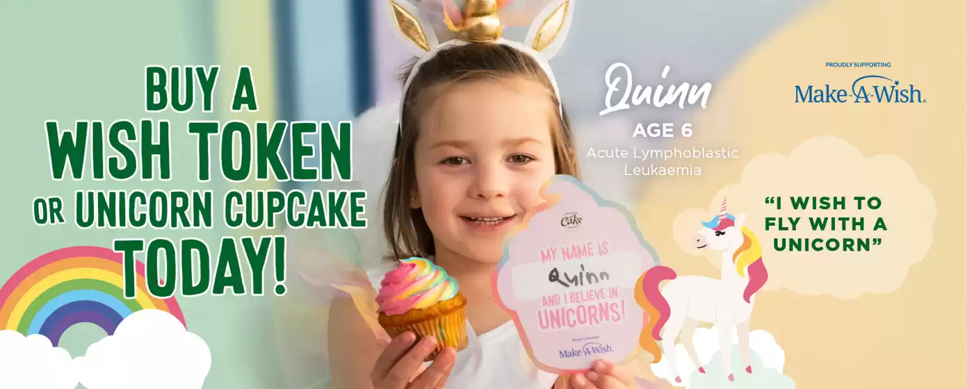 The Cheesecake Shop catalogue in Mount Nathan QLD | Make A Wish Come True  | 07/10/2024 - 10/11/2024