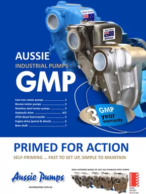 Aussie Pumps catalogue in Penola SA | Aussie Industrial Pumps GMP | 07/10/2024 - 31/12/2024