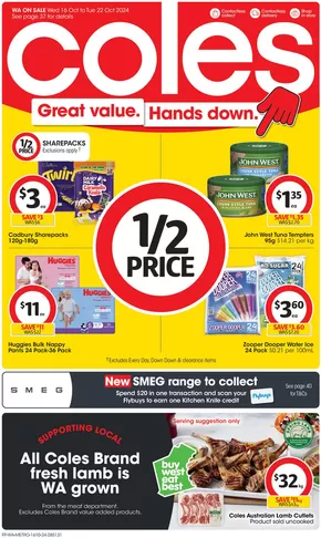 Coles catalogue in Perth WA | Great Value. Hands Down. - 16th October | 16/10/2024 - 22/10/2024