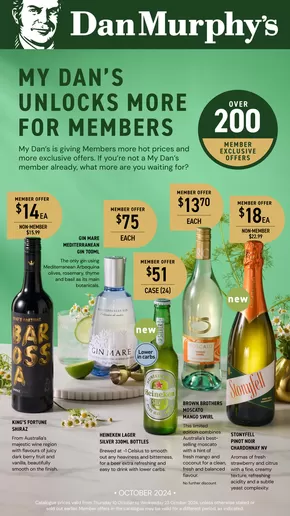 Liquor offers in Grafton NSW | My Dan's Unlocks More for Members in Dan Murphy's | 10/10/2024 - 23/10/2024