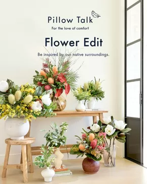 Home Furnishings offers in Albury NSW | Flower Edit Lookbook in Pillow Talk | 10/10/2024 - 10/10/2025