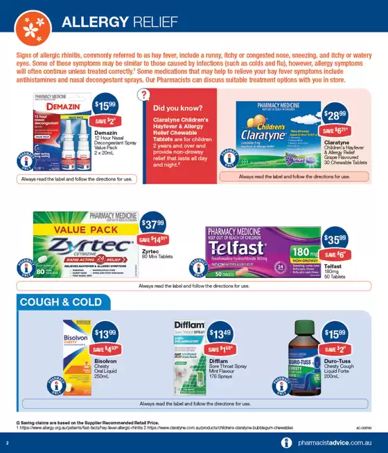 Pharmacist Advice catalogue in Toogoom QLD | Your Spring Wellness | 10/10/2024 - 10/11/2024