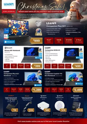 Leader Computers catalogue in Brisbane QLD | Christmas Sale | 14/10/2024 - 12/01/2025