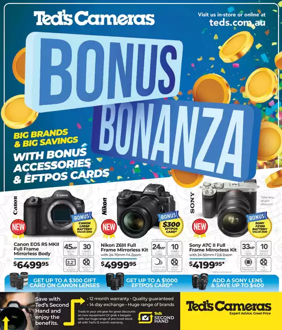 Ted's Cameras catalogue in Manningham VIC | Bonus Bonanza | 14/10/2024 - 17/11/2024