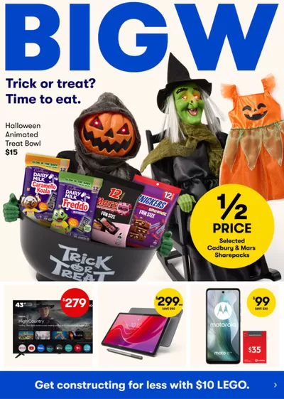 BIG W catalogue in Melbourne VIC | Trick or treat? Time to eat. | 17/10/2024 - 30/10/2024