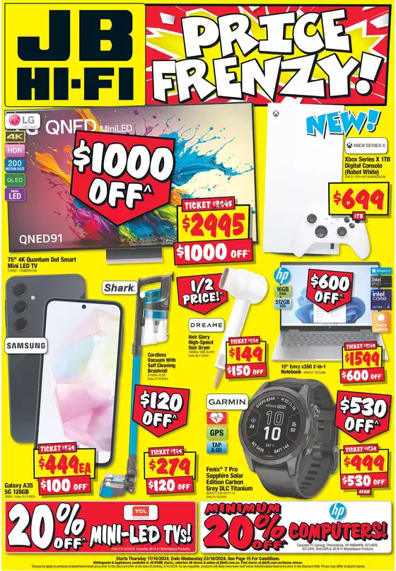 JB Hi Fi catalogue in Brisbane QLD | Price Frenzy! | 17/10/2024 - 23/10/2024