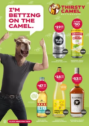 Thirsty Camel catalogue in Launceston TAS | I’m Betting On The Camel | 28/10/2024 - 10/11/2024