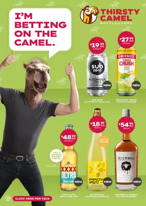 Thirsty Camel catalogue in Gympie QLD | I’m Betting On The Camel | 28/10/2024 - 10/11/2024