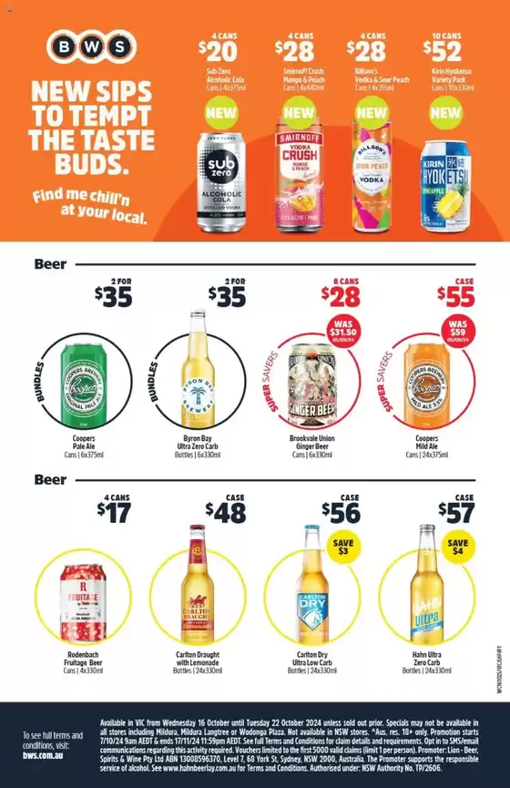 BWS catalogue in Melbourne VIC | Weekly Specials | 16/10/2024 - 22/10/2024