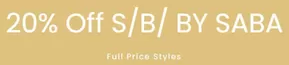 Fashion offers in Canberra ACT | 20% Off in SABA | 15/10/2024 - 01/11/2024