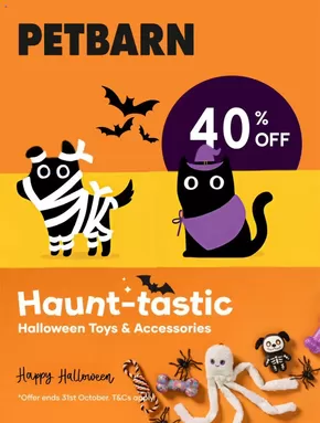 Pets offers in Hobart TAS | 40% Off in Petbarn | 15/10/2024 - 31/10/2024