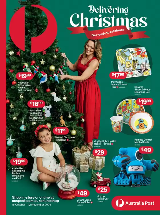 Australia Post catalogue in Lake Cathie NSW | Delivering Christmas | 16/10/2024 - 12/11/2024