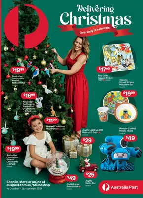 Department Stores offers in Bunbury WA | Delivering Christmas in Australia Post | 16/10/2024 - 12/11/2024