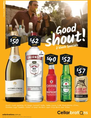 Liquor offers in Chiltern VIC | Good Shout! 21/10 in Cellarbrations | 21/10/2024 - 03/11/2024