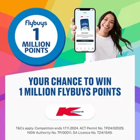 Department Stores offers in Armidale NSW | Your Chance to Win 1 Million FlyBuys Points in Fly Buys | 21/10/2024 - 17/11/2024