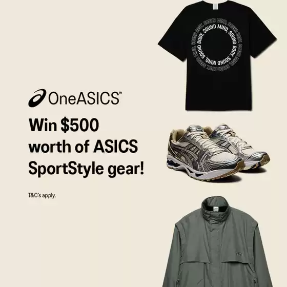 ASICS catalogue in Sydney NSW | Win $500 Worth Of Asics | 21/10/2024 - 06/11/2024