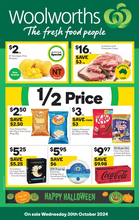 Woolworths catalogue in Darwin NT | Weekly Specials - 30/10 | 30/10/2024 - 05/11/2024