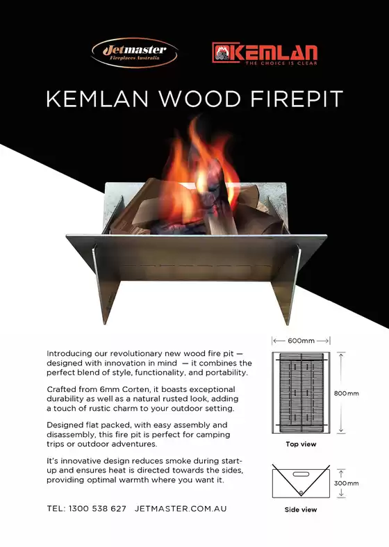 Jetmaster catalogue in Melbourne VIC | Kemlan Fire Pit | 24/10/2024 - 31/12/2024