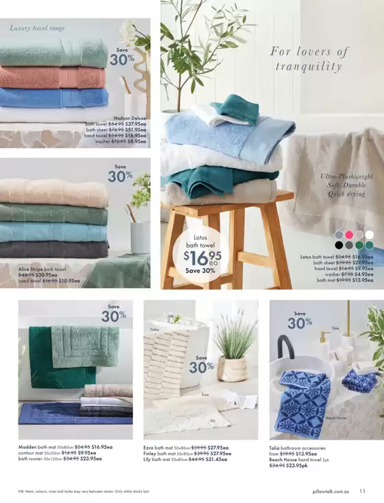 Pillow Talk catalogue in Adelaide SA | Summer Collection Catalogue | 25/10/2024 - 17/11/2024