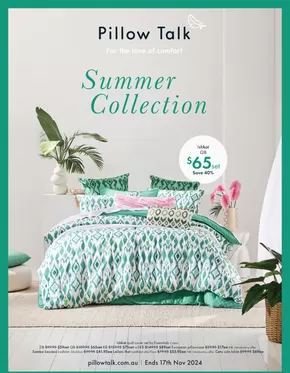 Home Furnishings offers in Albury NSW | Summer Collection Catalogue in Pillow Talk | 25/10/2024 - 17/11/2024