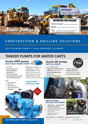 Aussie Pumps catalogue in Penola SA | Construction Piling Solutions | 28/10/2024 - 31/12/2025