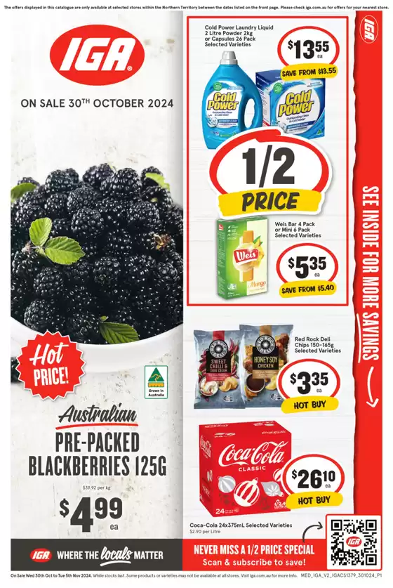 IGA catalogue in Darwin NT | IGA 30/10 | 30/10/2024 - 05/11/2024