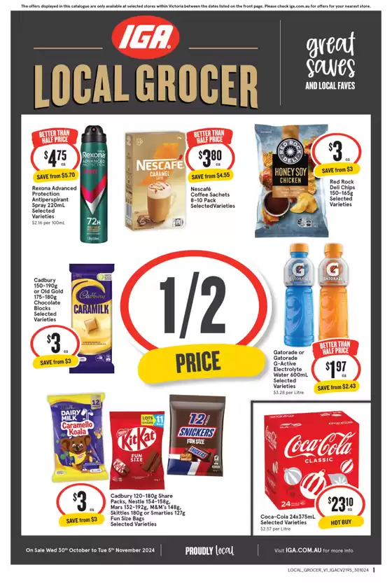 IGA catalogue in Chiltern VIC | IGA 30/10 | 30/10/2024 - 05/11/2024