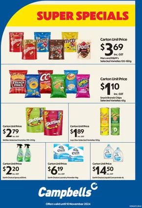 Campbells catalogue in Perth WA | Super Specials | 28/10/2024 - 10/11/2024