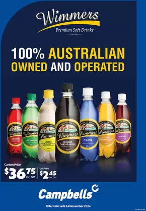 Campbells catalogue in Perth WA | Wimmers Flyer | 28/10/2024 - 24/11/2024