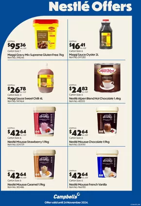 Campbells catalogue in Perth WA | Nestlé Flyer | 28/10/2024 - 24/11/2024