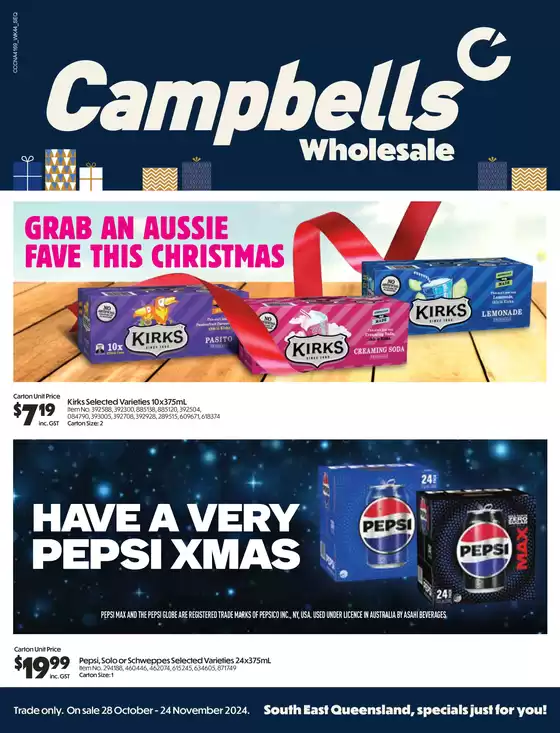 Campbells catalogue in Brisbane QLD | Wholesale | 28/10/2024 - 24/11/2024