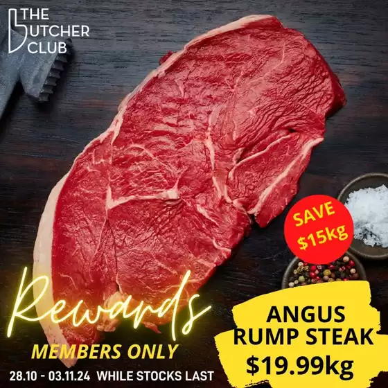 The Butcher Club catalogue in Melton VIC | The Butcher Club Rewards – Members Only Special!!! | 28/10/2024 - 03/11/2024