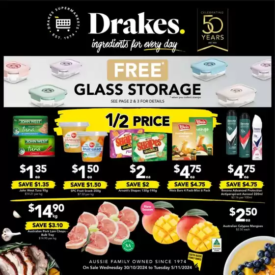 Drakes catalogue in Adelaide SA | Drakes 30/10 | 30/10/2024 - 05/11/2024