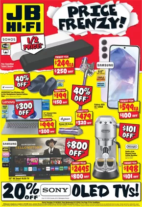 JB Hi Fi catalogue in Campbelltown NSW | Price Frenzy! | 31/10/2024 - 06/11/2024